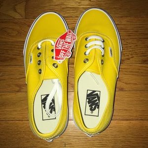brand new yellow vans (NWT)